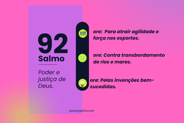 Salmo 92 - Poder e justiça de Deus