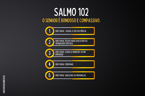 SALMO 102 | O Senhor é bondoso e compassivo.